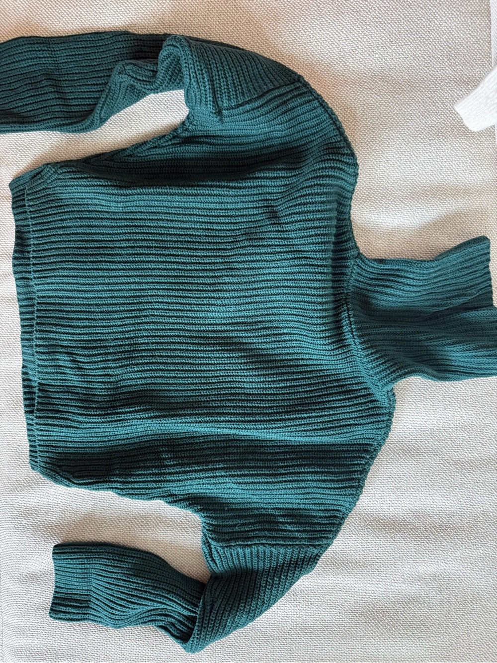 Abercrombie & Fitch Teal Ribbed Turtleneck Sweater